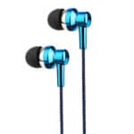 Electro Painted Stereo Earphones with Mic  EB250 Blue